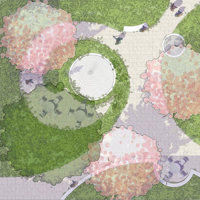 Garden site planning at 89 A Street Founders Park | SMMA Landscape Design