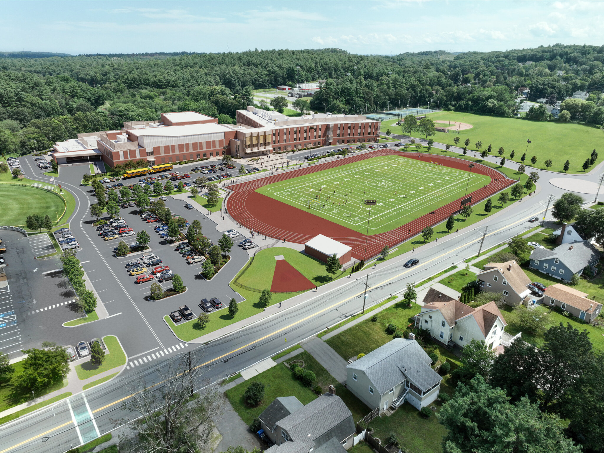 Wakefield Memorial High School in Wakefield, MA